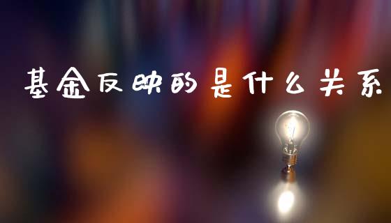 基金反映的是什么关系_https://wap.fcdydaikuan.com_金融机构_第1张