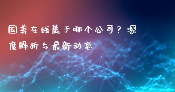 国美在线属于哪个公司？深度解析与最新动态_https://wap.fcdydaikuan.com_投资策略_第1张
