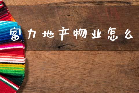 富力地产物业怎么_https://wap.fcdydaikuan.com_理财顾问_第1张