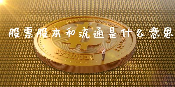 股票股本和流通是什么意思_https://wap.fcdydaikuan.com_国际投资_第1张