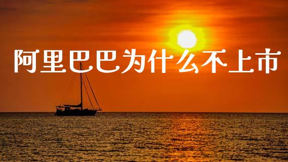 阿里巴巴为什么不上市_https://wap.fcdydaikuan.com_投资策略_第1张