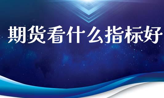 期货看什么指标好_https://wap.fcdydaikuan.com_期货品种_第1张