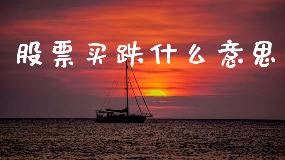 股票买跌什么意思_https://wap.fcdydaikuan.com_新股数据_第1张