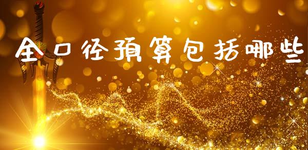 全口径预算包括哪些_https://wap.fcdydaikuan.com_理财顾问_第1张