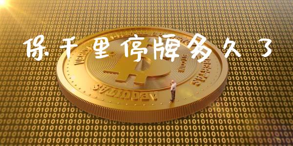 保千里停牌多久了_https://wap.fcdydaikuan.com_理财顾问_第1张