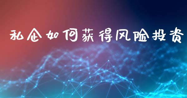 私企如何获得风险投资_https://wap.fcdydaikuan.com_金融机构_第1张