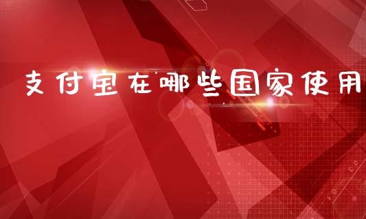 支付宝在哪些国家使用_https://wap.fcdydaikuan.com_理财顾问_第1张