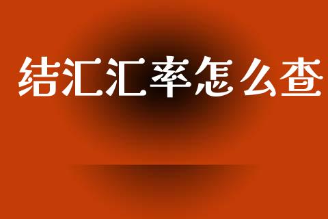 结汇汇率怎么查_https://wap.fcdydaikuan.com_理财顾问_第1张