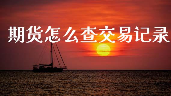 期货怎么查交易记录_https://wap.fcdydaikuan.com_国际投资_第1张