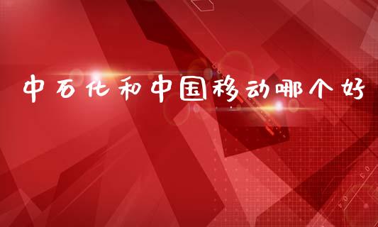 中石化和中国移动哪个好_https://wap.fcdydaikuan.com_新股数据_第1张