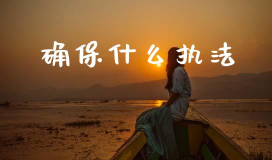 确保什么执法_https://wap.fcdydaikuan.com_投资策略_第1张
