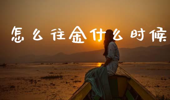 怎么往金什么时候_https://wap.fcdydaikuan.com_期货品种_第1张