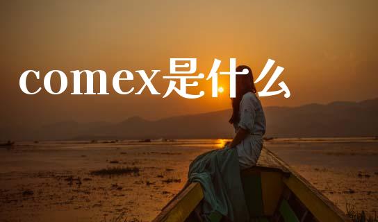 comex是什么_https://wap.fcdydaikuan.com_期货品种_第1张
