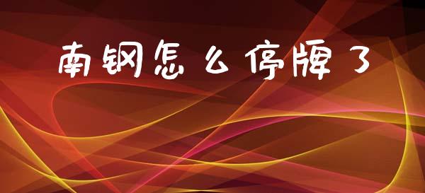 南钢怎么停牌了_https://wap.fcdydaikuan.com_期货品种_第1张