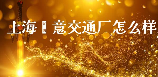 上海鑫意交通厂怎么样_https://wap.fcdydaikuan.com_理财顾问_第1张