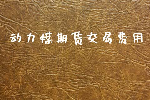 动力煤期货交易费用_https://wap.fcdydaikuan.com_金融机构_第1张