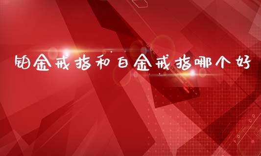 铂金戒指和白金戒指哪个好_https://wap.fcdydaikuan.com_期货品种_第1张