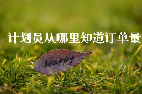 计划员从哪里知道订单量_https://wap.fcdydaikuan.com_金融机构_第1张