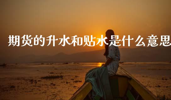 期货的升水和贴水是什么意思_https://wap.fcdydaikuan.com_投资策略_第1张