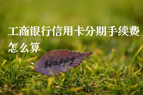 工商银行信用卡分期手续费怎么算_https://wap.fcdydaikuan.com_金融机构_第1张