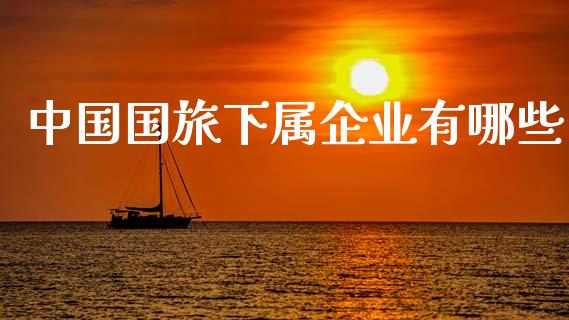 中国国旅下属企业有哪些_https://wap.fcdydaikuan.com_国际投资_第1张