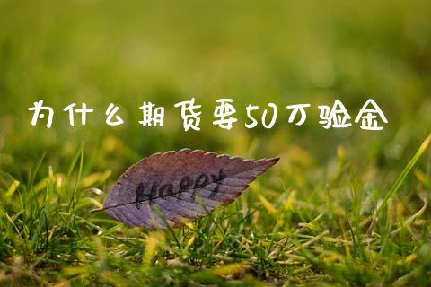 为什么期货要50万验金_https://wap.fcdydaikuan.com_投资策略_第1张