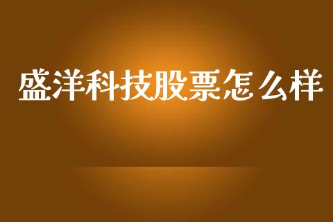 盛洋科技股票怎么样_https://wap.fcdydaikuan.com_期货品种_第1张