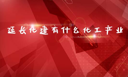 延长化建有什么化工产业_https://wap.fcdydaikuan.com_理财顾问_第1张