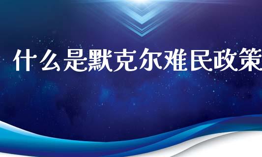 什么是默克尔难民政策_https://wap.fcdydaikuan.com_金融机构_第1张