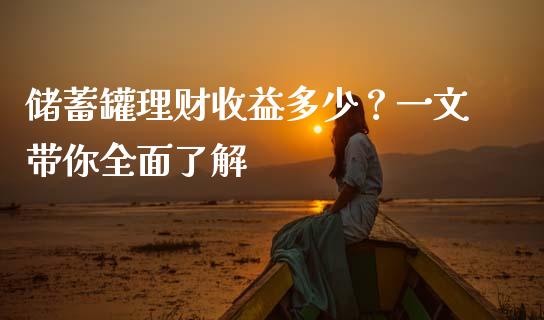 储蓄罐理财收益多少？一文带你全面了解_https://wap.fcdydaikuan.com_理财顾问_第1张