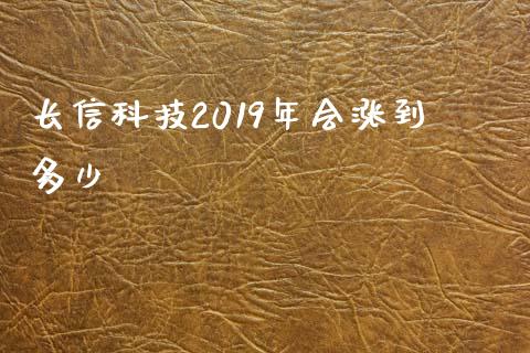 长信科技2019年会涨到多少_https://wap.fcdydaikuan.com_新股数据_第1张