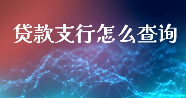 贷款支行怎么查询_https://wap.fcdydaikuan.com_理财顾问_第1张