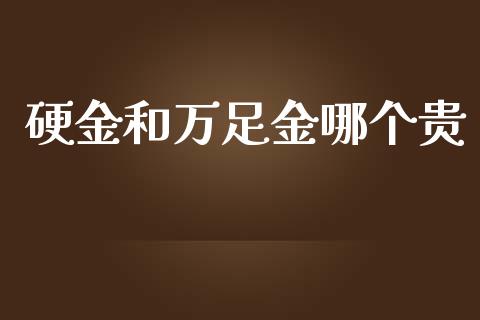 硬金和万足金哪个贵_https://wap.fcdydaikuan.com_新股数据_第1张