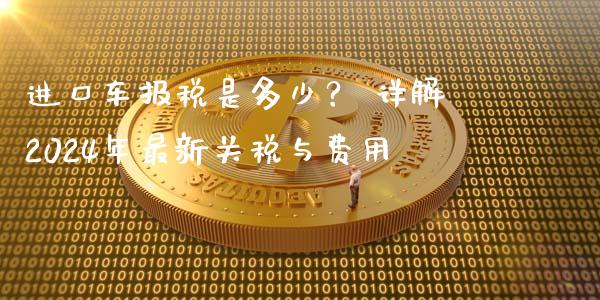 进口车报税是多少？ 详解2024年最新关税与费用_https://wap.fcdydaikuan.com_国际投资_第1张
