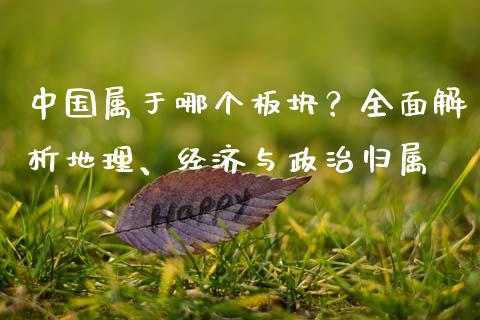 中国属于哪个板块？全面解析地理、经济与政治归属_https://wap.fcdydaikuan.com_期货品种_第1张