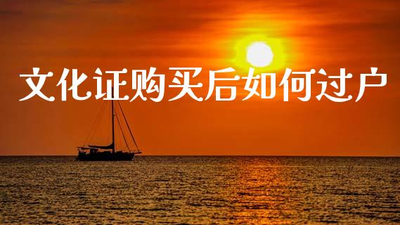文化证购买后如何过户_https://wap.fcdydaikuan.com_期货品种_第1张