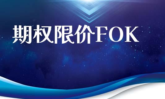 期权限价FOK_https://wap.fcdydaikuan.com_理财顾问_第1张