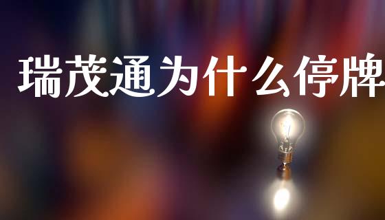 瑞茂通为什么停牌_https://wap.fcdydaikuan.com_金融机构_第1张