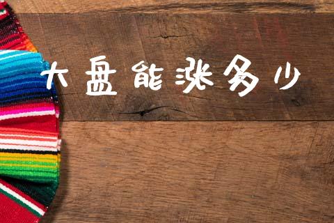 大盘能涨多少_https://wap.fcdydaikuan.com_投资策略_第1张