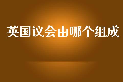 英国议会由哪个组成_https://wap.fcdydaikuan.com_期货品种_第1张