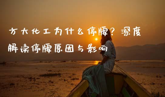 方大化工为什么停牌？深度解读停牌原因与影响_https://wap.fcdydaikuan.com_理财顾问_第1张