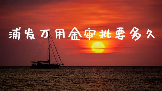 浦发万用金审批要多久_https://wap.fcdydaikuan.com_新股数据_第1张