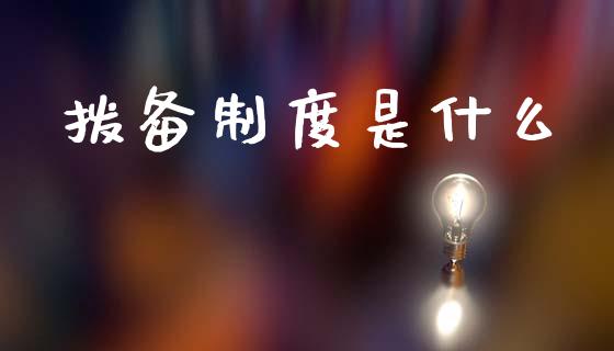 拨备制度是什么_https://wap.fcdydaikuan.com_国际投资_第1张