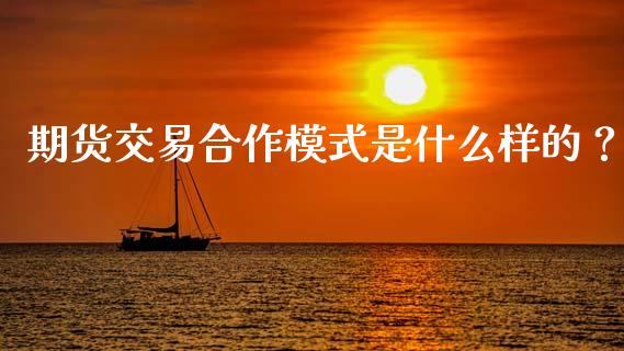 期货交易合作模式是什么样的？_https://wap.fcdydaikuan.com_国际投资_第1张