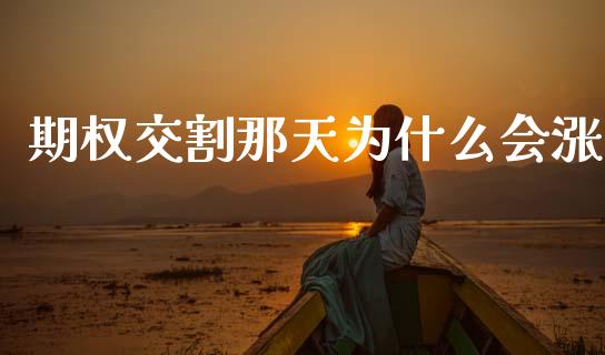 期权交割那天为什么会涨_https://wap.fcdydaikuan.com_理财顾问_第1张