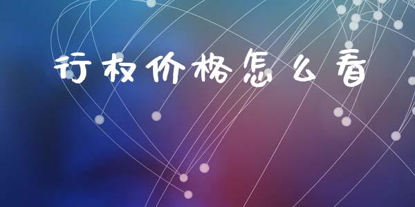 行权价格怎么看_https://wap.fcdydaikuan.com_理财顾问_第1张