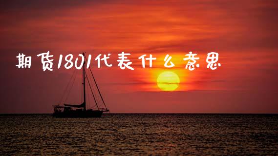 期货1801代表什么意思_https://wap.fcdydaikuan.com_国际投资_第1张