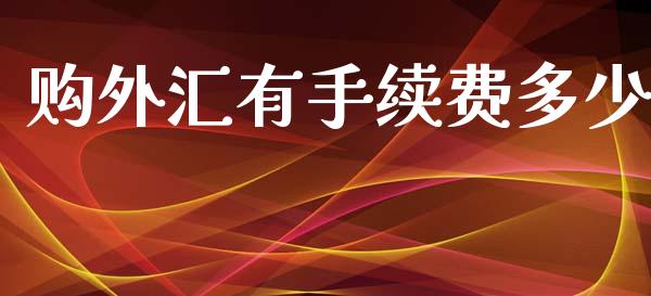 购外汇有手续费多少_https://wap.fcdydaikuan.com_理财顾问_第1张