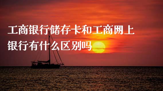 工商银行储存卡和工商网上银行有什么区别吗_https://wap.fcdydaikuan.com_理财顾问_第1张