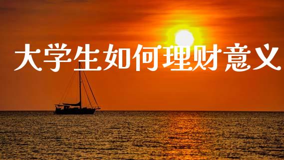 大学生如何理财意义_https://wap.fcdydaikuan.com_新股数据_第1张
